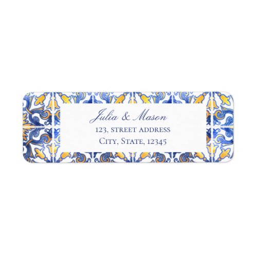 Sorrento  Wedding Envelope Return Address Label