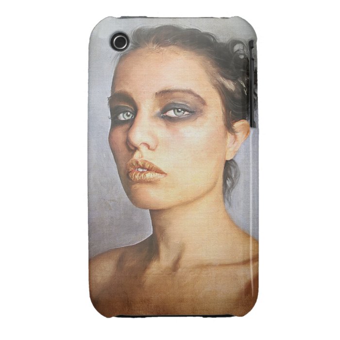 Sorrow classic oil portrait painting beauty woman iPhone 3 case