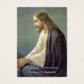 Sorrowful Jesus Funeral Memorial Holy Card - (Front)
