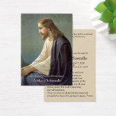 Sorrowful Jesus Funeral Memorial Holy Card - (Desk)