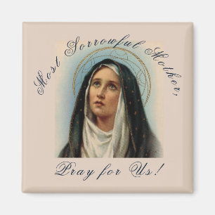 Sorrowful Mother Seven Sorrows Magnet
