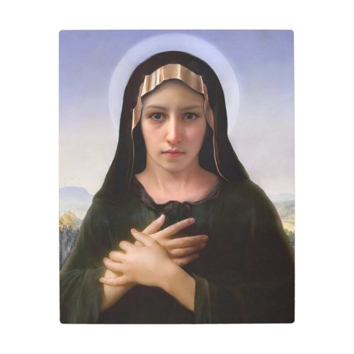 Sorrowful Mother Virgin Mary Metal Art Print 