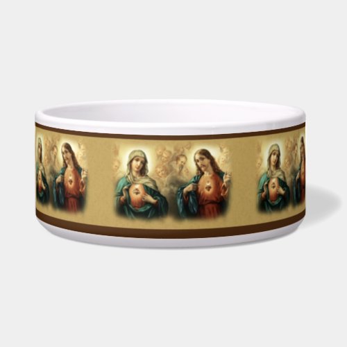 Sorrowful Virgin Mary Sacred Heart Jesus Prayer Bowl