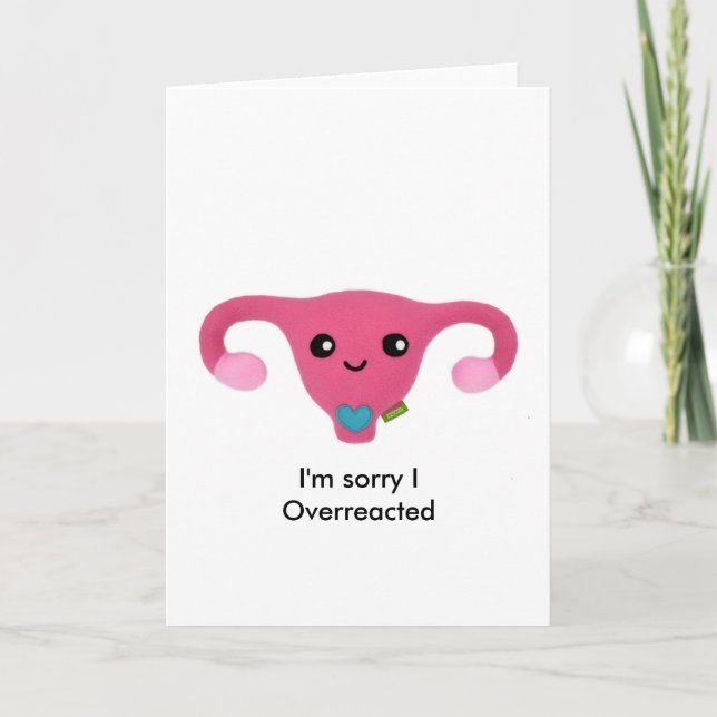 Sorry about your period card (Front)