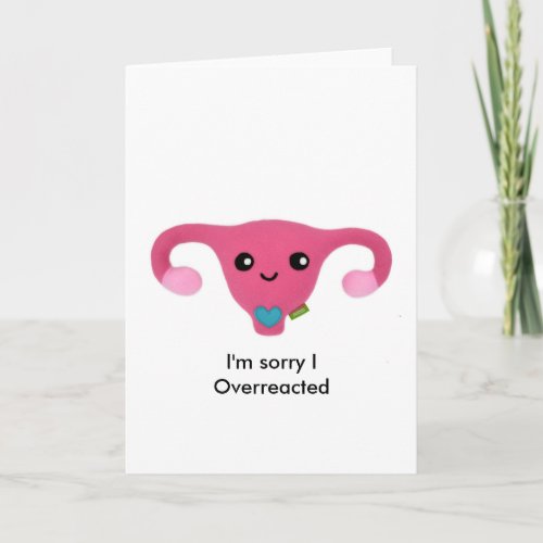 Sorry about your period card