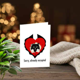 Sorry, Already Occupied – Funny Anti-Valentine Car Holiday Card