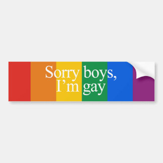 Gay Boy Bumper Stickers - Car Stickers | Zazzle