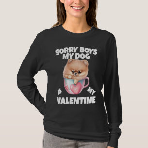 Sorry Boys My Dog Is My Valentine  Dog T-Shirt