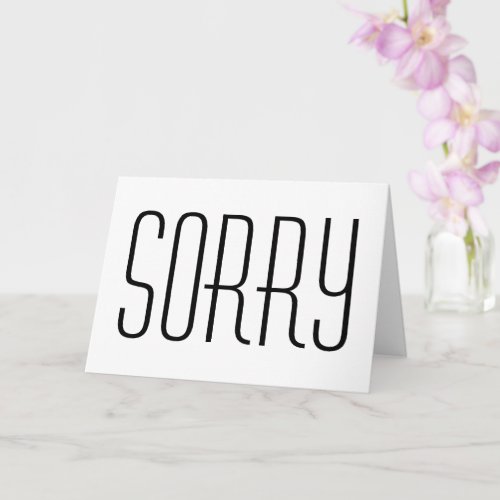 Sorry break up card for devorce or relationship