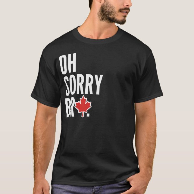 Sorry Bro Shirt Dark (Front)