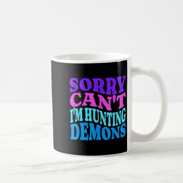 Sorry Can't Hunting Demons Korean P Music Hallowee Coffee Mug (Right)