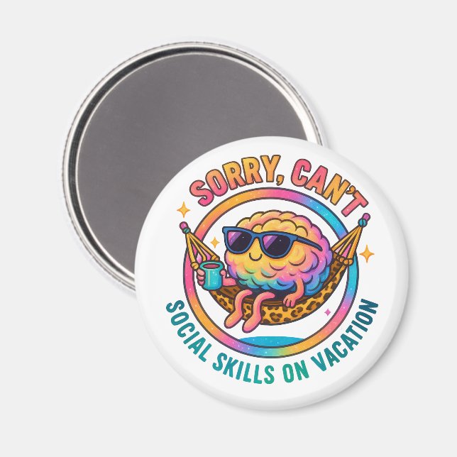 Sorry Can't.... Magnet (Front/Back)