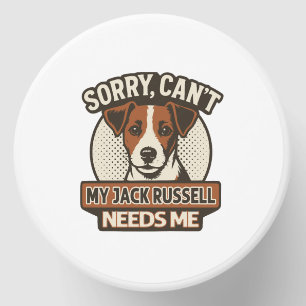 Sorry, Can't - My Jack Russell Needs Me Fun Dog Qu Mini Candle Favors