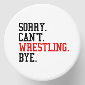 Sorry Can't Wrestling Bye Wrestler Mini Candle Favors