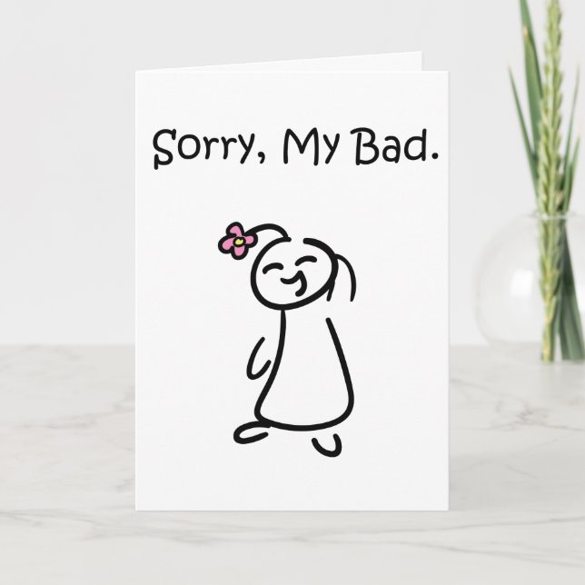 Sorry Card (Front)