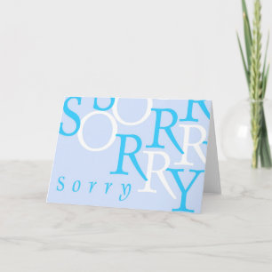 Sorry Card