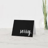 sorry card | Zazzle