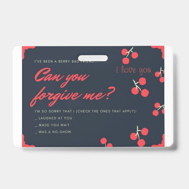 sorry card badge (Front)