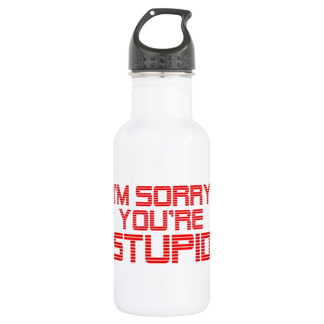 Sorry Cherry Water Bottle (Front)