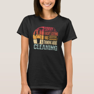 Sorry Cleaning Crew School Custodian retro Clean T-Shirt