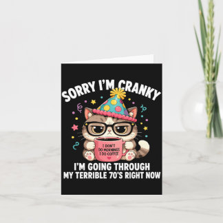 Sorry cranky going through terrible 70’s card