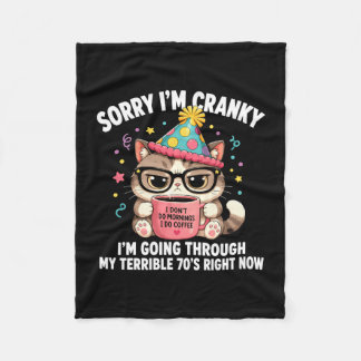 Sorry cranky going through terrible 70’s fleece blanket