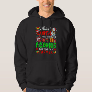 Sorry For All The F Bombs I'm A Farmer Xmas Santa Hoodie
