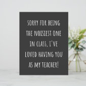 sorry for being the noisiest one in class (Standing Front)