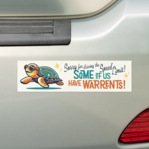 Sorry for Driving the Speed Limit! Bumper Sticker