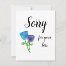 Sorry for Loss of Pet Sympathy Pretty Floral Flat