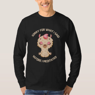 Sorry For What I Said Befoure I Meditated T-Shirt
