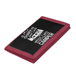 Sorry for What I Said Funny Camping Driver Parking Tri-fold Wallet