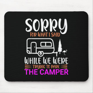 Sorry for What I said While Trying To Park Flaming Mouse Pad