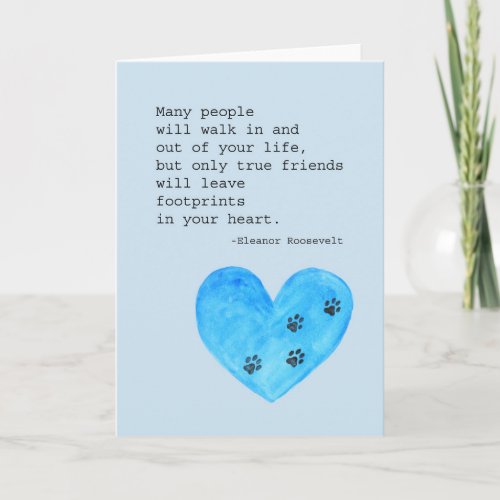 Sorry for your loss friend Dog death sympathy Card