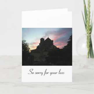 Sorry for your loss [from an individual] card
