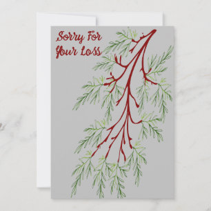 Sorry for your Loss Holiday Card