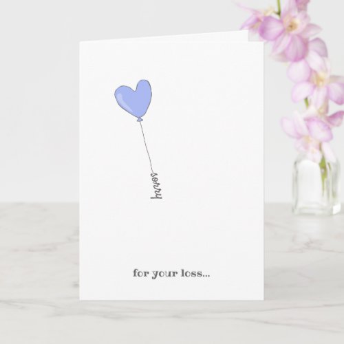 Sorry for Your Loss _ Sweet Lilac Balloon Sympathy Card