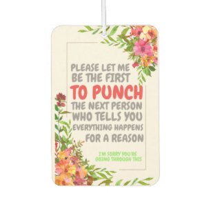 Sorry for Your Loss Sympathy Deepest Regrets Air Freshener