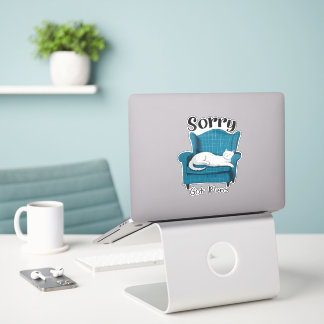 Sorry Got Plans Funny Cat Lover Gift  Sticker