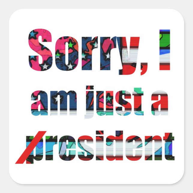 Sorry, I am just a resident Square Sticker (Front)
