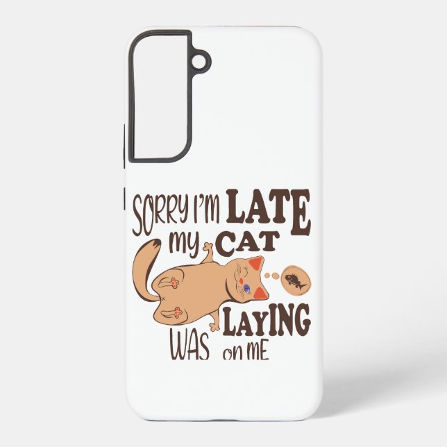 Sorry I am late my cat was laying on me Samsung Galaxy Case (Back)
