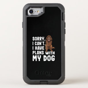 Sorry I Cant I Have Plans With My Newfoundland Dog OtterBox Defender iPhone SE/8/7 Case