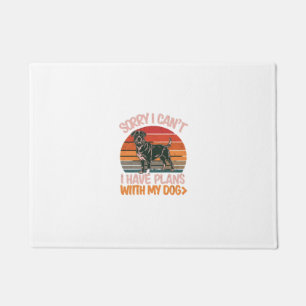 Sorry I Can't. I Have Plans With My Rottweiler Dog Doormat