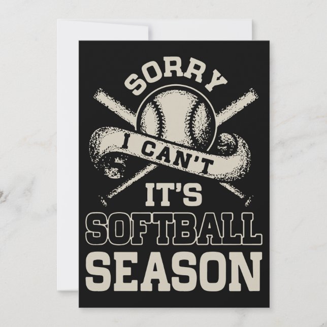 sorry I cant its softball t-shirts Card (Front)