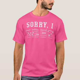 Sorry I Dgaf Guitar Chord T-Shirt