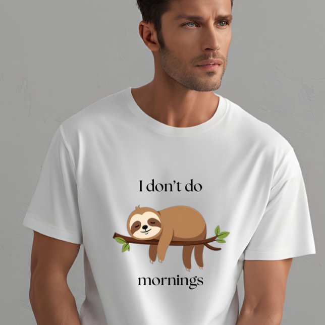 SORRY I DON'T DO MORNINGS Summer Vacation Fashion T-Shirt (Creator Uploaded)