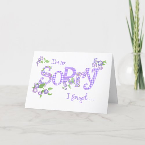 Sorry I forgot Phlox Flowers and Word Art Card