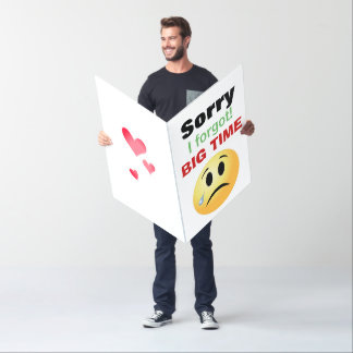 Sorry I Forgot Really Big Apology! Card