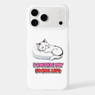 Sorry I Have Plans With My Cat Funny Cute iPhone 17 Pro Max Case