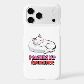 Sorry I Have Plans With My Cat Funny Cute iPhone 17 Pro Max Case